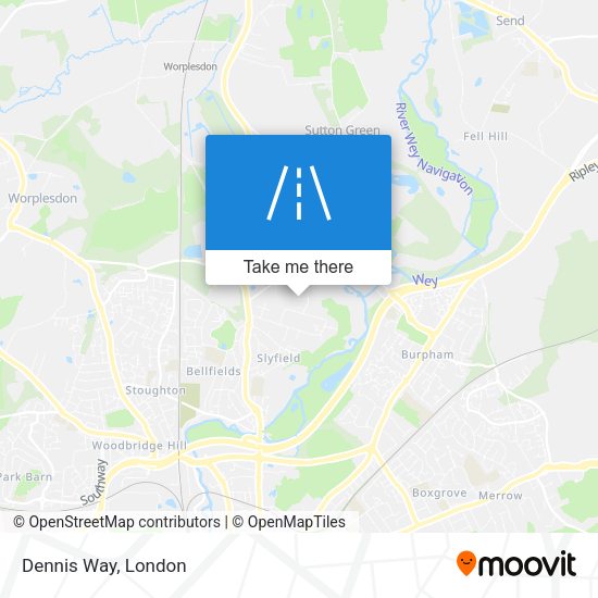 Dennis Way map
