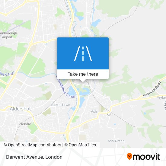 Derwent Avenue map