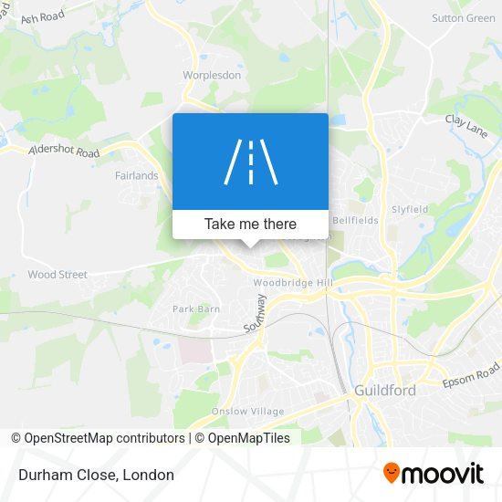 Durham Close map
