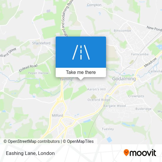 Eashing Lane map