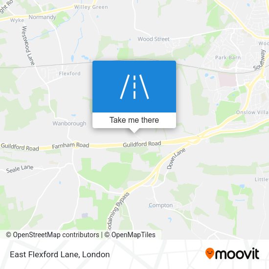 East Flexford Lane map