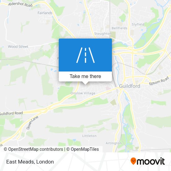 East Meads map
