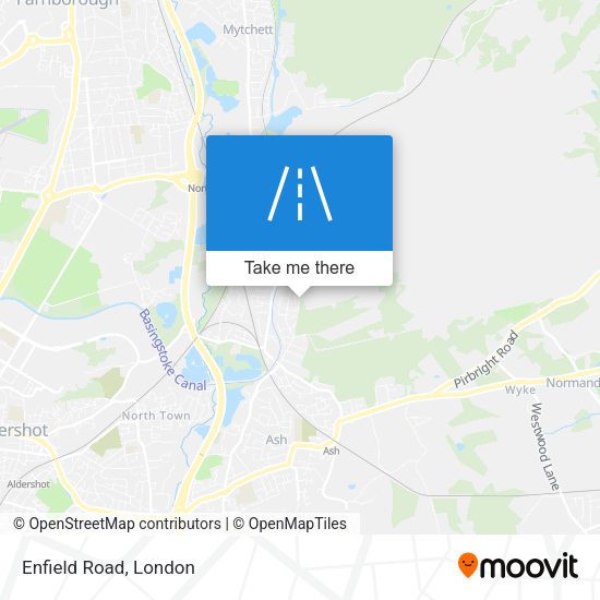 Enfield Road map