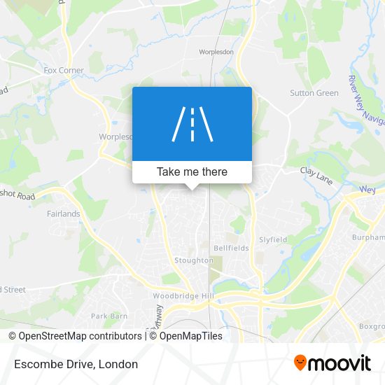 Escombe Drive map