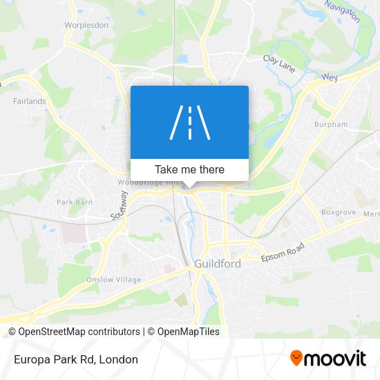 Europa Park Rd map