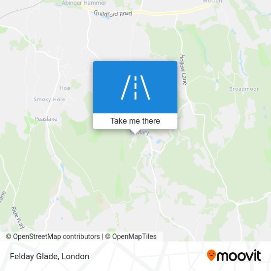 Felday Glade map