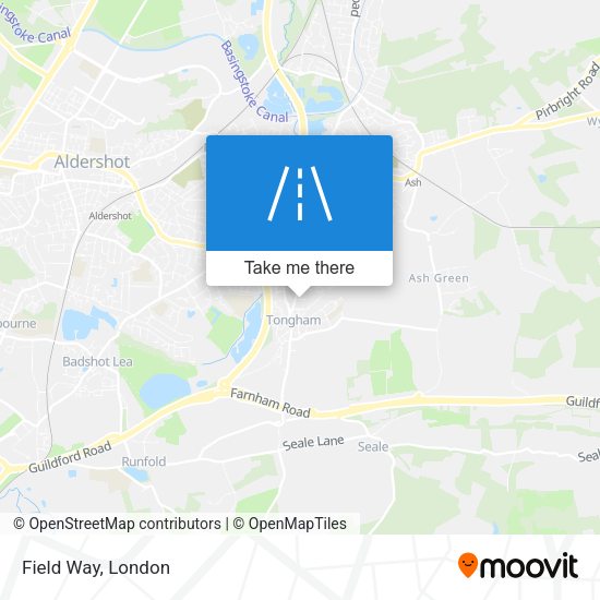 Field Way map