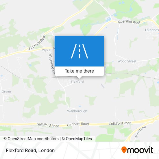 Flexford Road map
