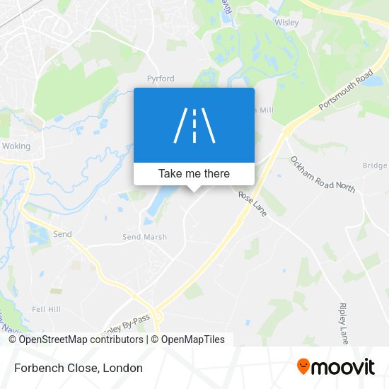 Forbench Close map