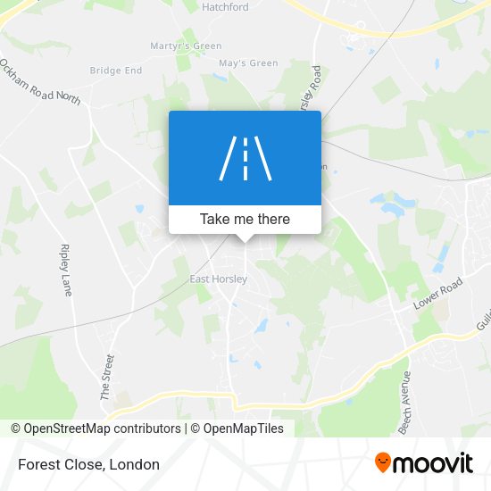 Forest Close map