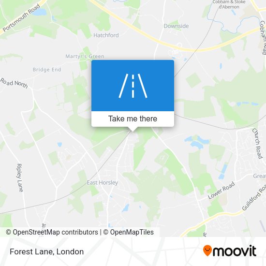 Forest Lane map