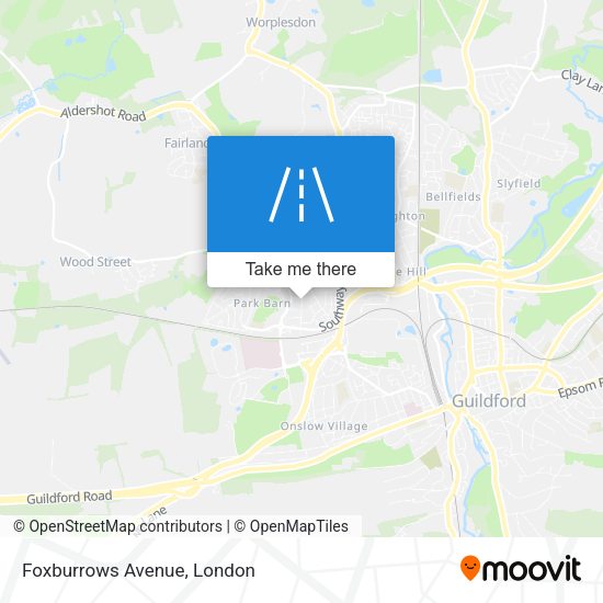 Foxburrows Avenue map