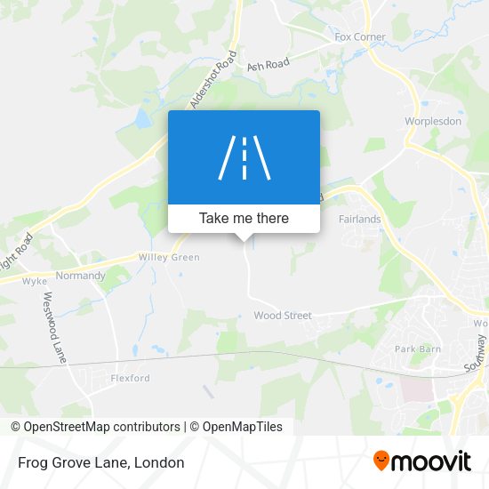 Frog Grove Lane map