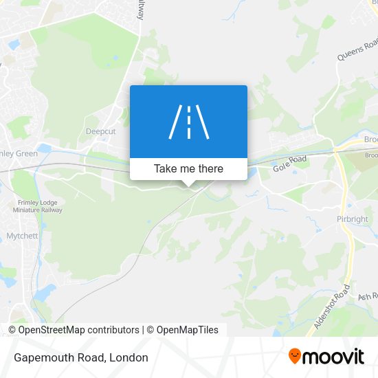 Gapemouth Road map