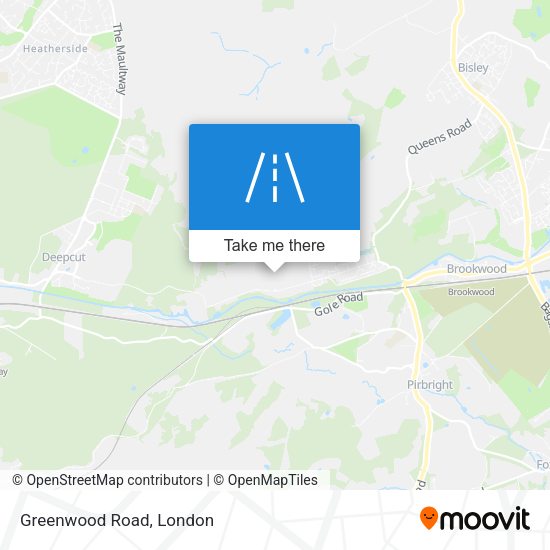 Greenwood Road map