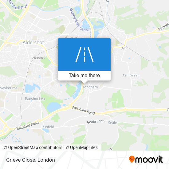 Grieve Close map