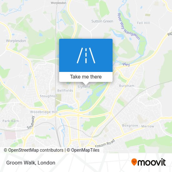 Groom Walk map