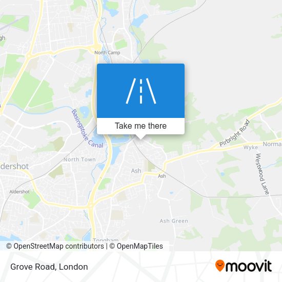 Grove Road map