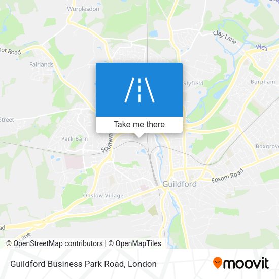 Guildford Business Park Road map
