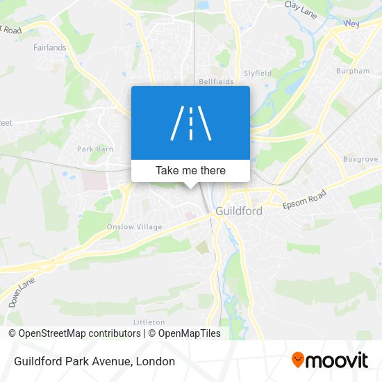 Guildford Park Avenue map