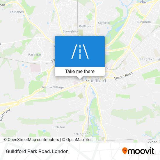 Guildford Park Road map
