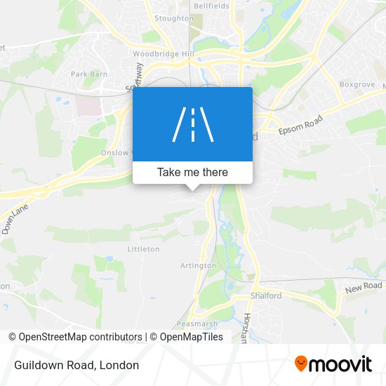 Guildown Road map