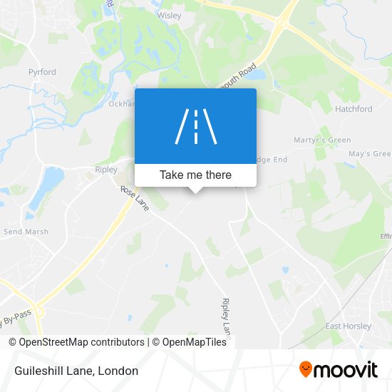 Guileshill Lane map
