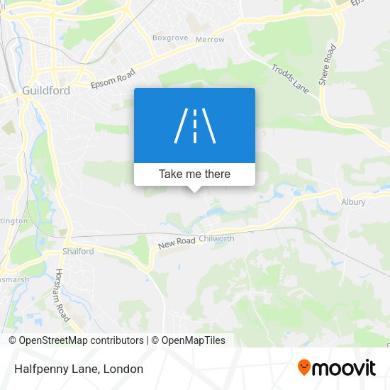 Halfpenny Lane map
