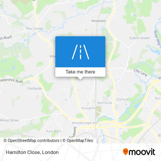 Hamilton Close map
