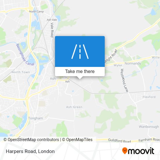 Harpers Road map