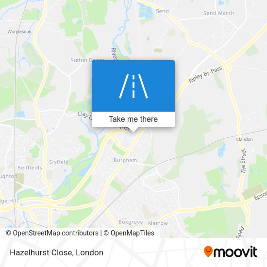 Hazelhurst Close map