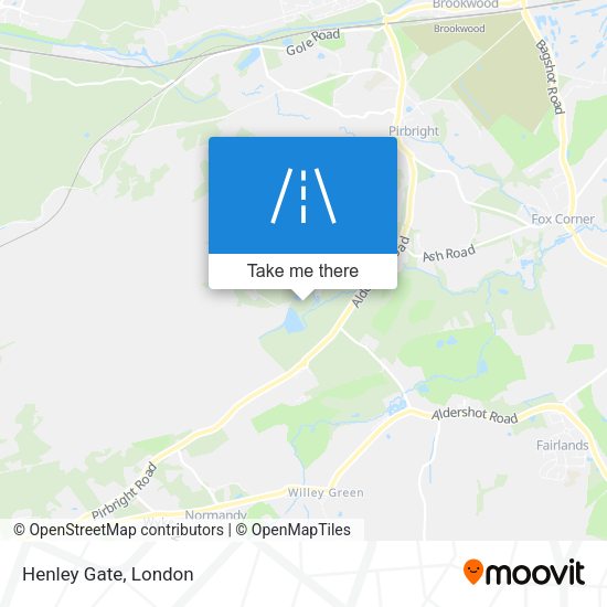 Henley Gate map