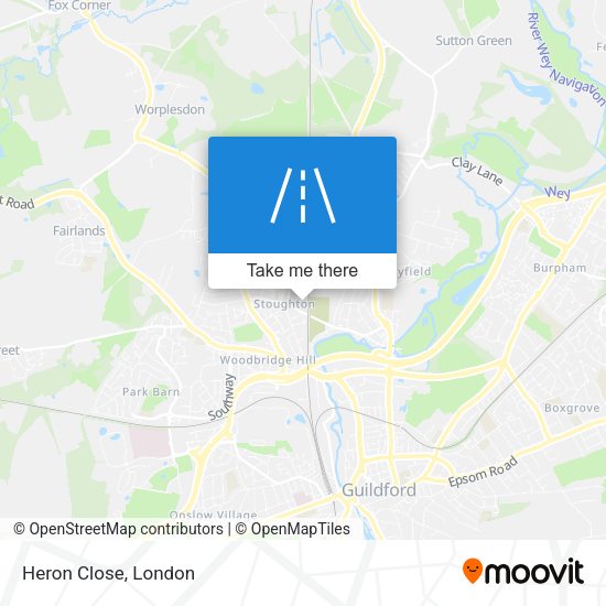Heron Close map