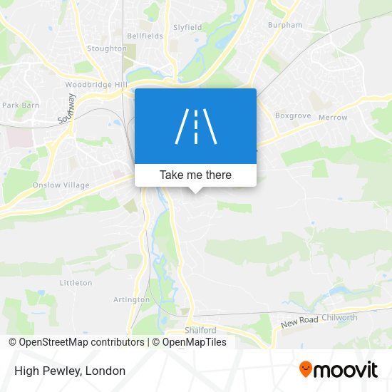 High Pewley map