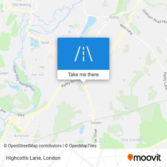 Highcotts Lane map