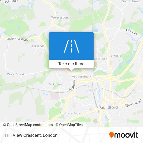 Hill View Crescent map