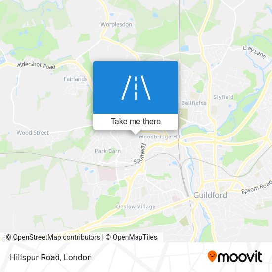 Hillspur Road map