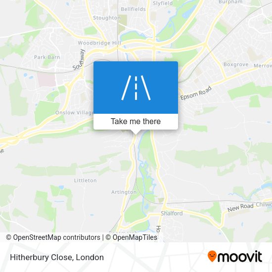 Hitherbury Close map