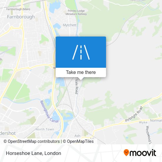 Horseshoe Lane map