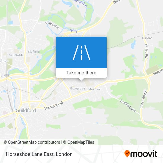 Horseshoe Lane East map