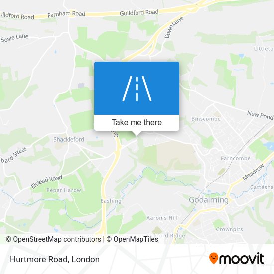 Hurtmore Road map