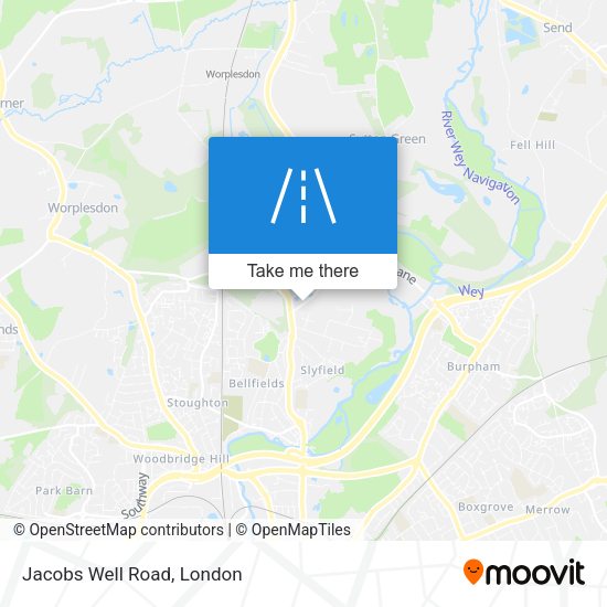 Jacobs Well Road map