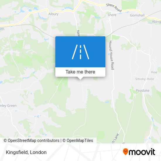 Kingsfield map