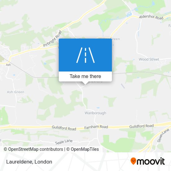 Laureldene map
