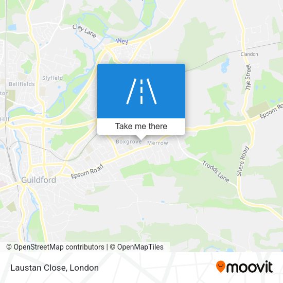 Laustan Close map