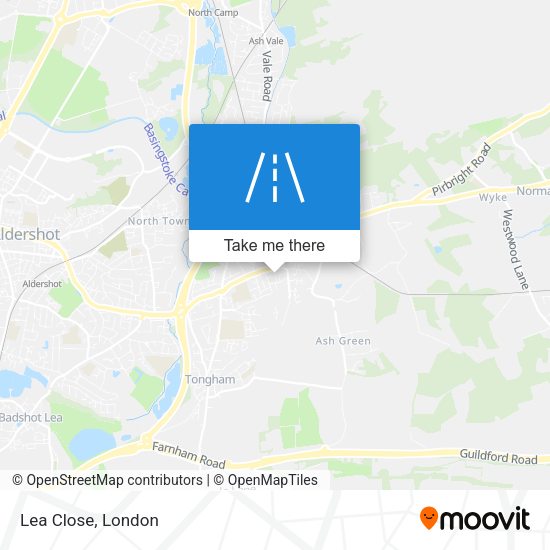Lea Close map