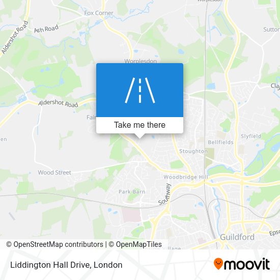 Liddington Hall Drive map