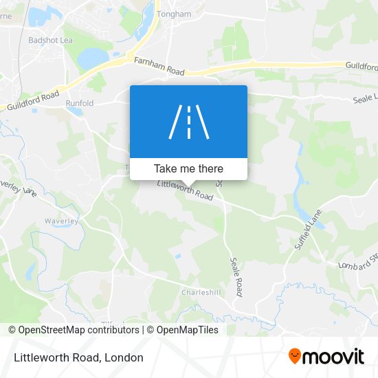 Littleworth Road map
