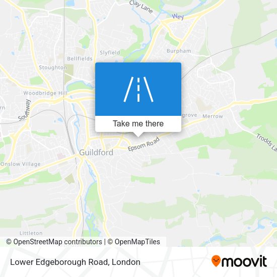 Lower Edgeborough Road map