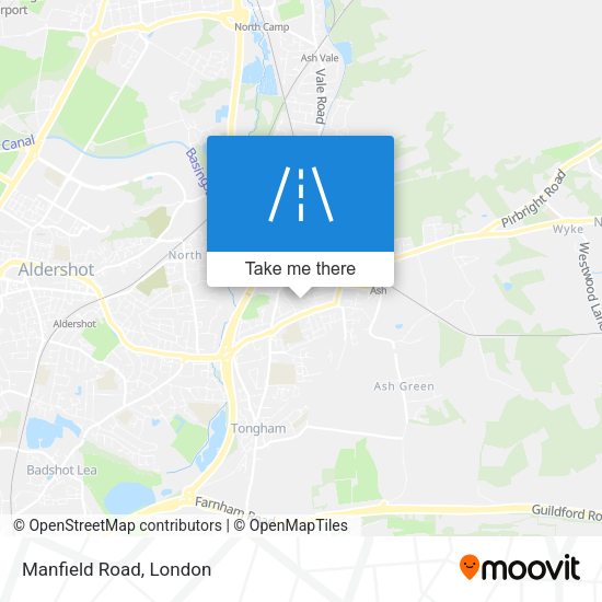 Manfield Road map
